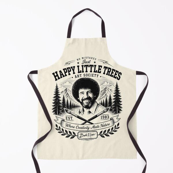 Item preview, Bob Ross Happy Little Trees Vintage Engraving Nature Art designed and sold by karamram.