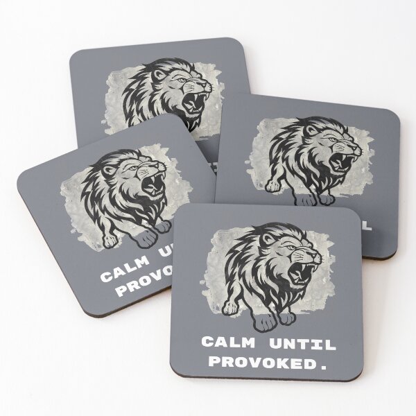 Item preview, Calm Until Provoked Lion designed and sold by AhmadAnnaPrints.