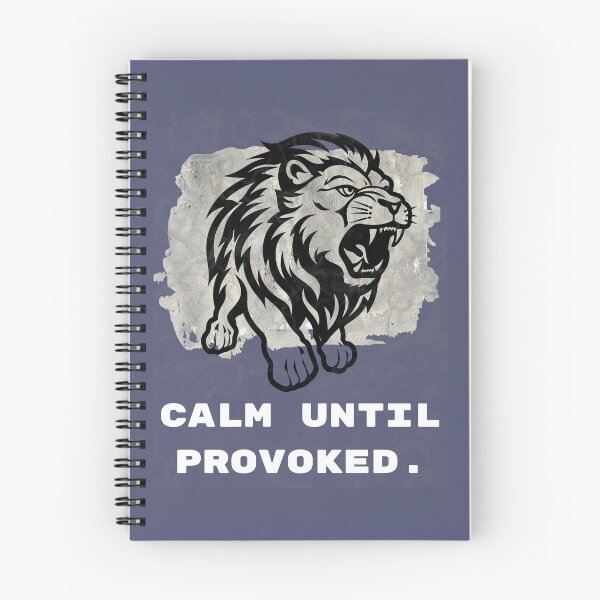 Item preview, Calm Until Provoked Lion designed and sold by AhmadAnnaPrints.
