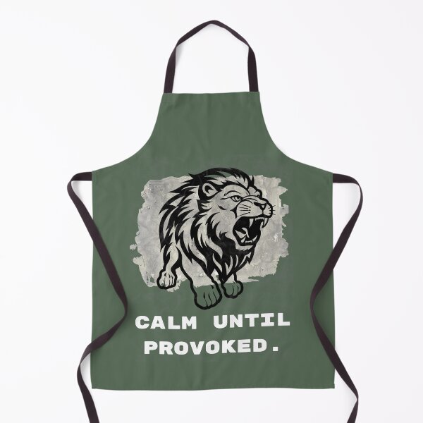 Item preview, Calm Until Provoked Lion designed and sold by AhmadAnnaPrints.