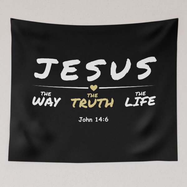 Item preview, John 14:6 – I Am the Way, the Truth and the Life | Christian Bible Verse Design designed and sold by Conduit Tees.