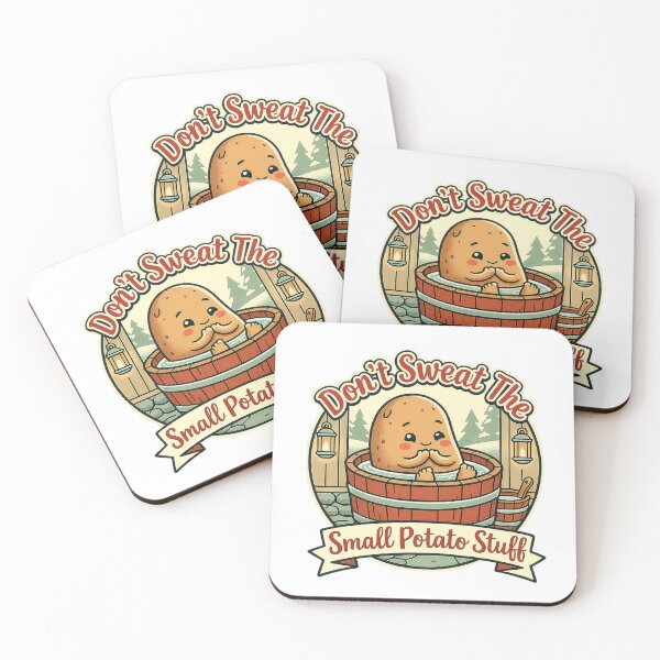 Item preview, Don't Sweat The Small Potato Stuff - Cute Sauna Potato designed and sold by Small Potato Stuff.