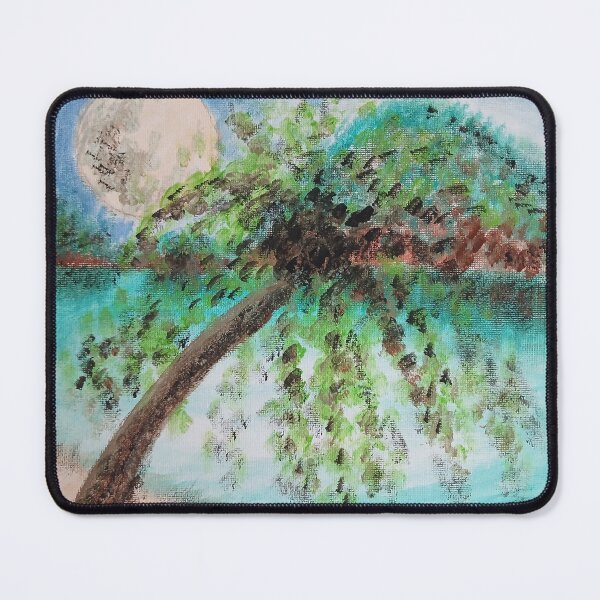 Item preview, Tropical Sea with Palm Tree designed and sold by Aquamarineelle.
