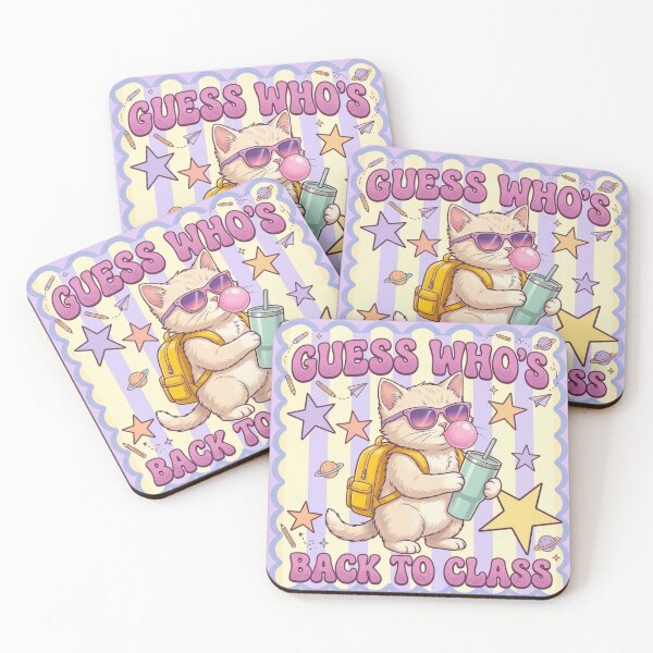 Item preview, Guess Who's Back To Class Cute Cat | Funny Back To School Kitten | Kawaii School Design designed and sold by designwiss.
