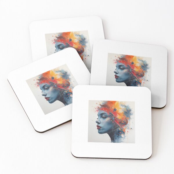 Item preview, Abstract Watercolor Woman Portrait Art designed and sold by AnamikaArtVibe.