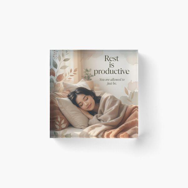 Item preview, Rest Is Productive Self-Care Art designed and sold by AccidentalArtist.