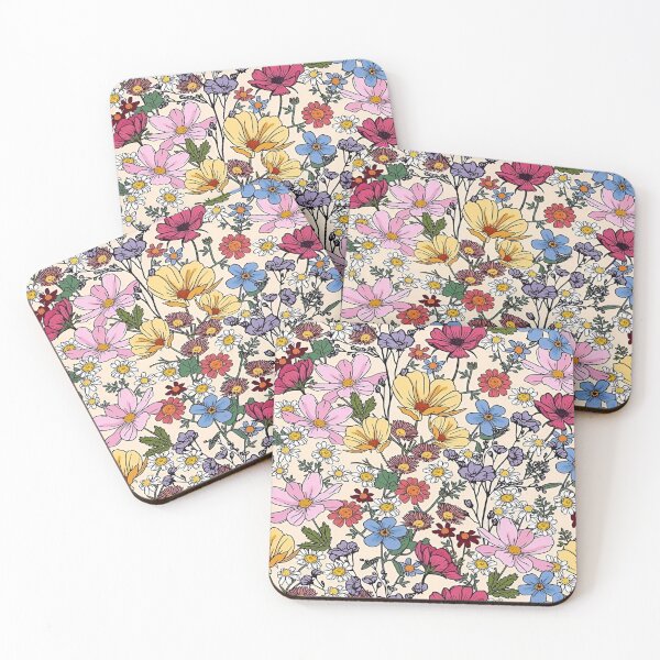 Item preview, A Lush and Vibrant Floral Design Featuring A Bountiful Array of Multicolored Blooms Against A Soft Creamy Background designed and sold by Matt_Smith.