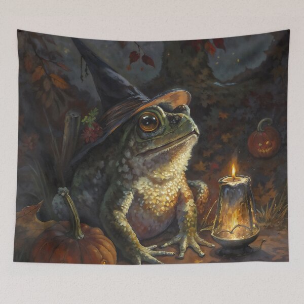 Item preview, Witch Toad Halloween Pumpkin designed and sold by DarkHolyQueen.