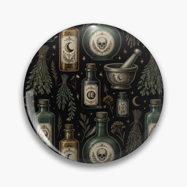 Item preview, Witch Apothecary Poison Bottles Vintage Halloween designed and sold by StickyGuys.