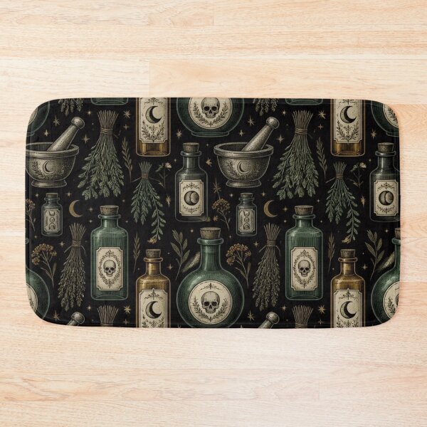 Item preview, Witch Apothecary Poison Bottles Vintage Halloween designed and sold by StickyGuys.