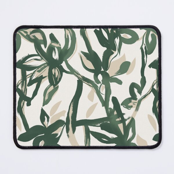 Item preview, Forest Green Painterly Botanical Pattern designed and sold by Aniko Tulipan.