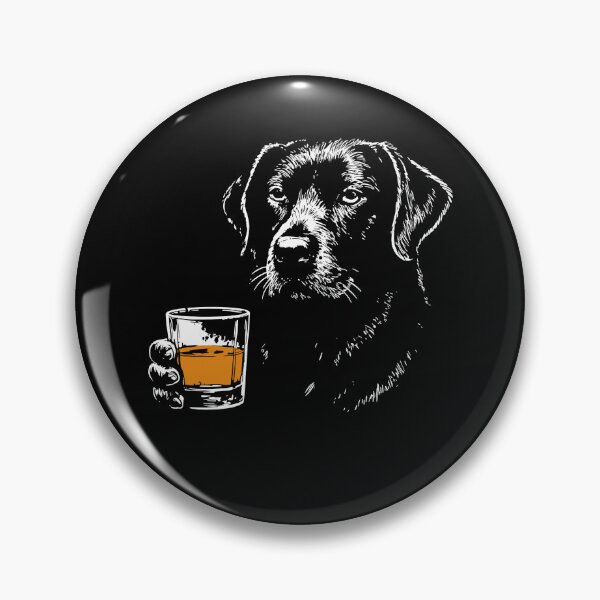 Item preview, Labrador Retriever Drinking Whiskey Funny Dog Meme designed and sold by studio-ssaam.