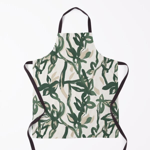 Item preview, Forest Green Painterly Botanical Pattern designed and sold by Aniko Tulipan.