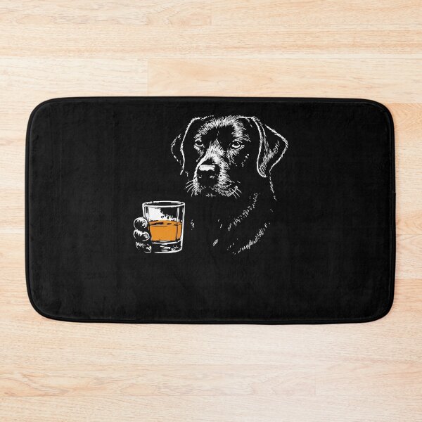 Item preview, Labrador Retriever Drinking Whiskey Funny Dog Meme designed and sold by studio-ssaam.