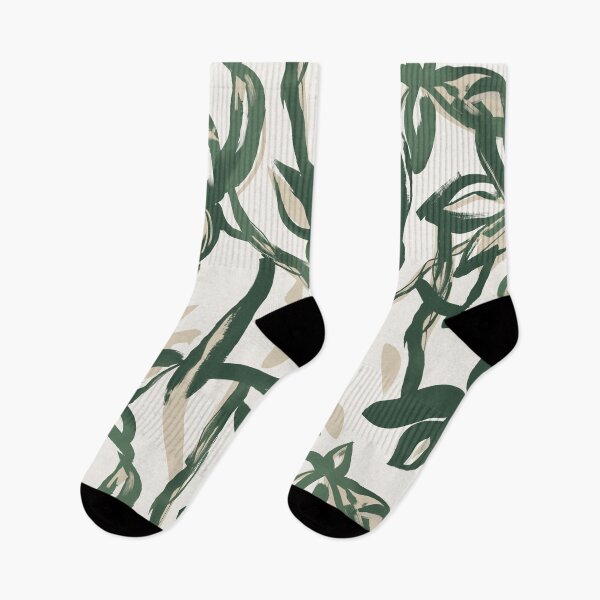 Item preview, Forest Green Painterly Botanical Pattern designed and sold by Aniko Tulipan.