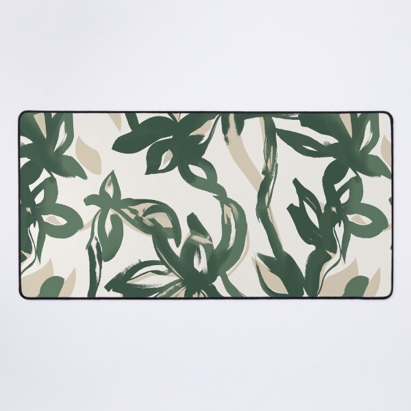 Item preview, Forest Green Painterly Botanical Pattern designed and sold by Aniko Tulipan.