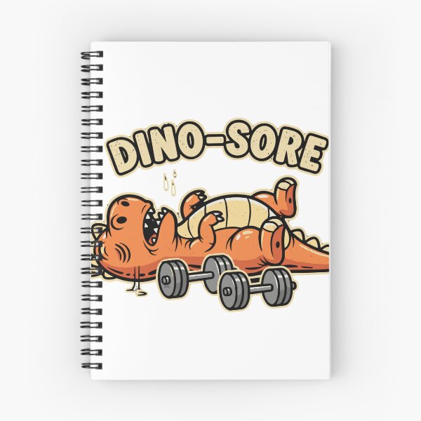 Item preview, Dino-Sore Funny Gym Workout Dinosaur Lifter designed and sold by SofiBlair.