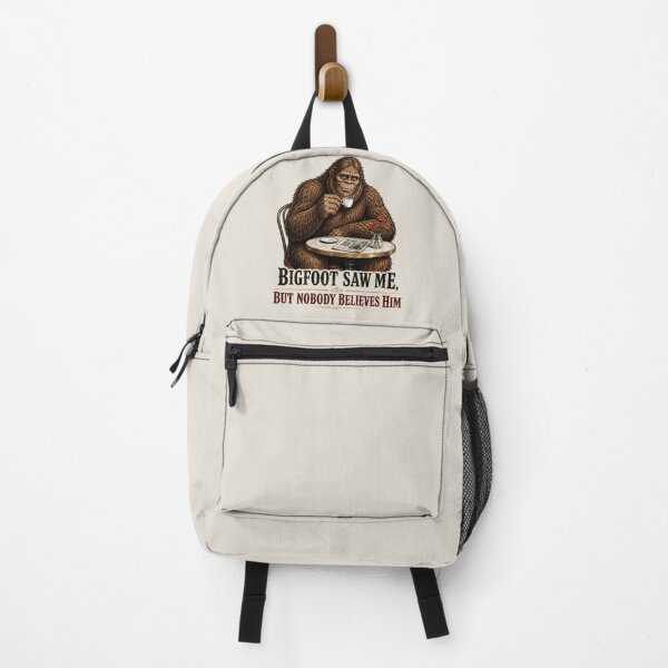 Item preview, Funny Bigfoot Drinking Coffee Cafe Retro Vintage Meme designed and sold by W&RParadise.