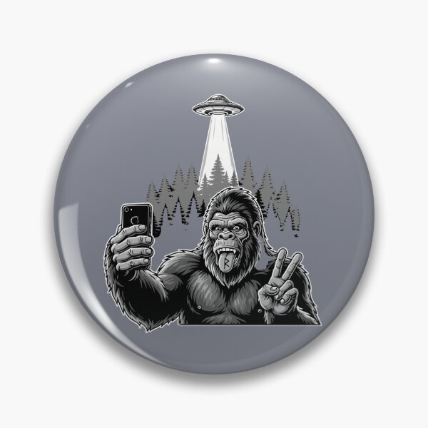 Item preview, Gorilla Selfie UFO Alien Abduction Funny designed and sold by SofiBlair.