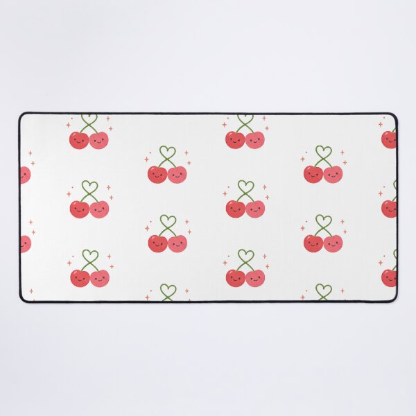 Item preview, Cute Kawaii Cherries Heart Stem Fruit Couple Sparkles Aesthetic designed and sold by Rehnair.