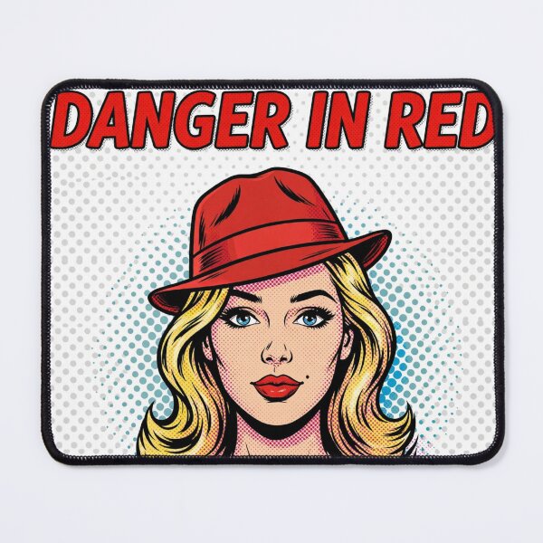 Item preview, Danger In Red Pop Art - Noir Femme Fatale Fedora designed and sold by Sylwka447.
