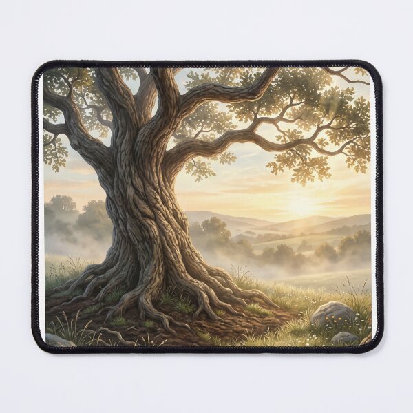 Item preview, The Ancient Guardian | Premium Oak Tree Illustration | Mindfulness Wall Art | Nature-Inspired T-Shirt designed and sold by SAJ Design Studio.
