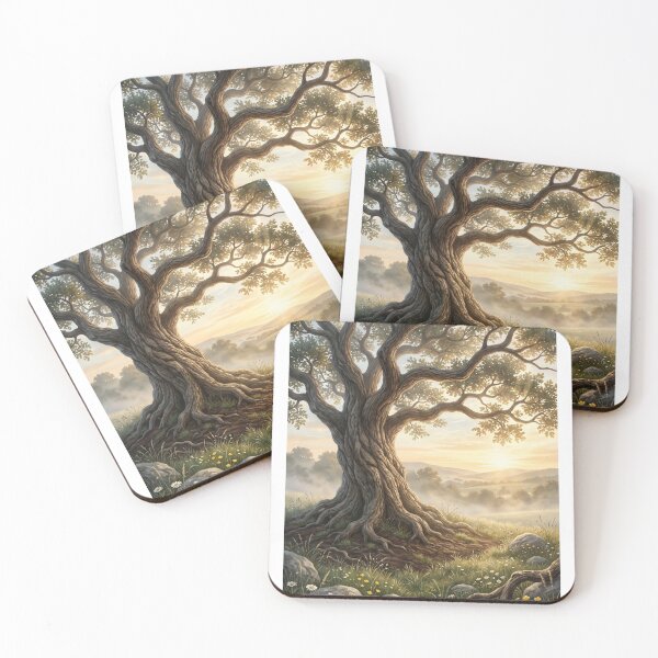 Item preview, The Ancient Guardian | Premium Oak Tree Illustration | Mindfulness Wall Art | Nature-Inspired T-Shirt designed and sold by SAJ Design Studio.