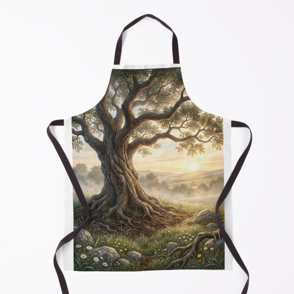 Item preview, The Ancient Guardian | Premium Oak Tree Illustration | Mindfulness Wall Art | Nature-Inspired T-Shirt designed and sold by SAJ Design Studio.