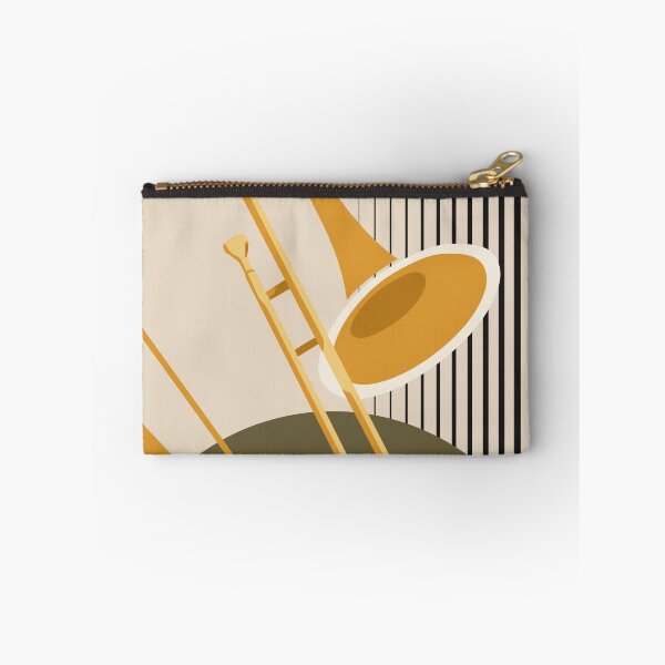 Item preview, Minimalist Bauhaus Trombone Art | Mid-Century Modern Brass Instrument Print | Abstract Geometric Jazz Print | Music Studio Decor designed and sold by Studio pod Burom.