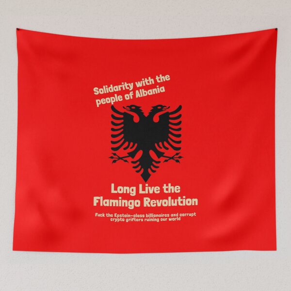 Item preview, Long Live the Flamingo Revolution designed and sold by TerryLatic.