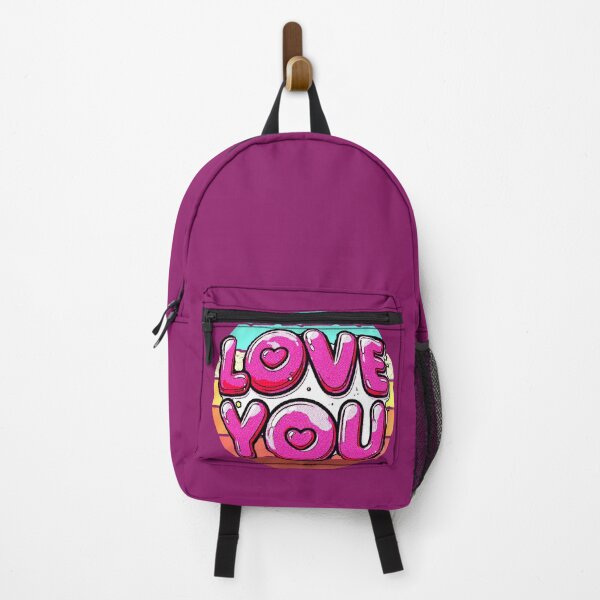 Item preview, Love You Kawaii | Pink Bubble Letters Hearts designed and sold by AstronautMerch.