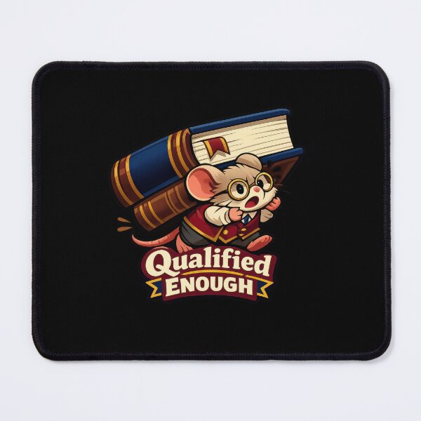Item preview, Barely Qualified Academic Mouse designed and sold by Sketchlegacy.