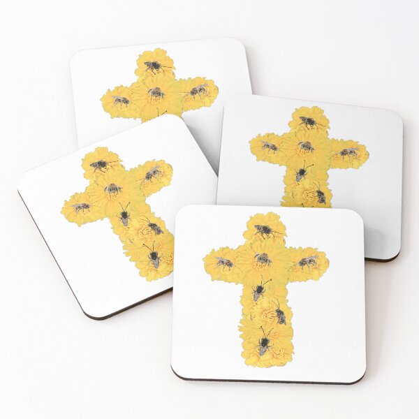 Item preview, dandelion bee cross designed and sold by gracehopelove.