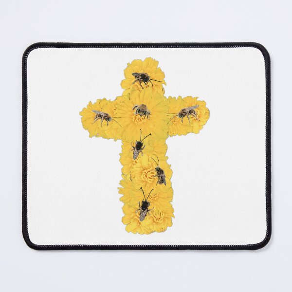 Item preview, dandelion bee cross designed and sold by gracehopelove.