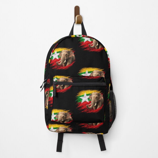 Item preview, Myanmar Elephant, Myanmar Flag designed and sold by Flag Outfit.