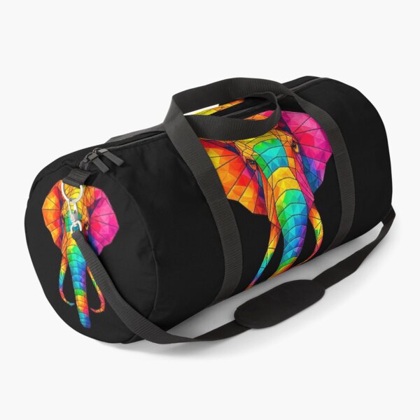 Item preview, Colorful Geometric Elephant | Low Poly Animal Art | Rainbow Polygonal Elephant | Modern Abstract Wildlife Design designed and sold by Geometric Art..