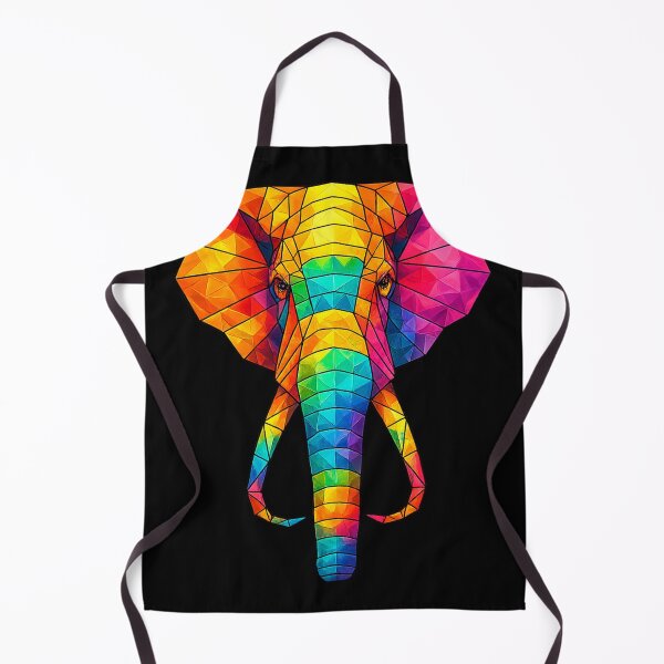 Item preview, Colorful Geometric Elephant | Low Poly Animal Art | Rainbow Polygonal Elephant | Modern Abstract Wildlife Design designed and sold by Geometric Art..