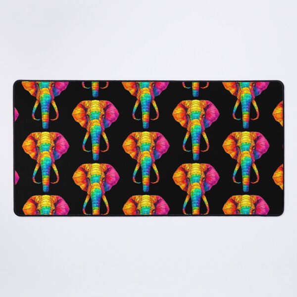 Item preview, Colorful Geometric Elephant | Low Poly Animal Art | Rainbow Polygonal Elephant | Modern Abstract Wildlife Design designed and sold by Geometric Art..