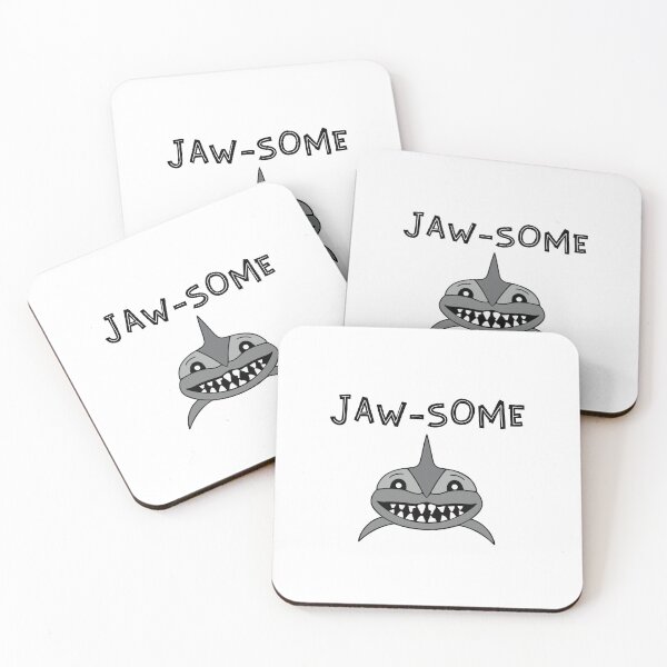 Item preview, Jawsome Funny Shark Pun designed and sold by Sartoris Art.