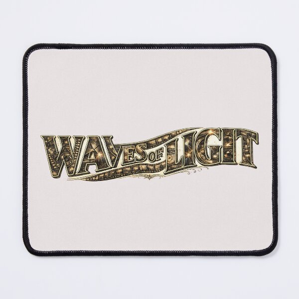 Item preview, Waves of Light | Analog Photography Wave Typography Art designed and sold by Golden Era Studio.