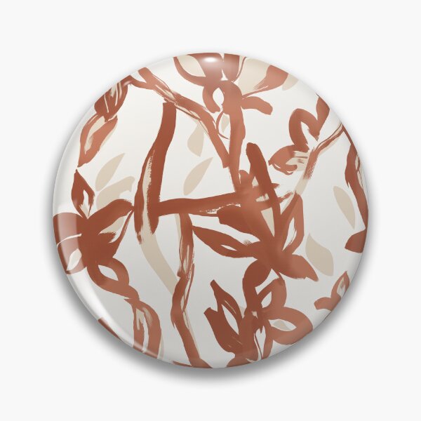 Item preview, Terracotta Painterly Botanical Pattern designed and sold by Aniko Tulipan.