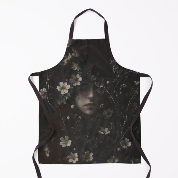 Item preview, Dark Botanical Hooded Woman Portrait designed and sold by DarkHolyQueen.