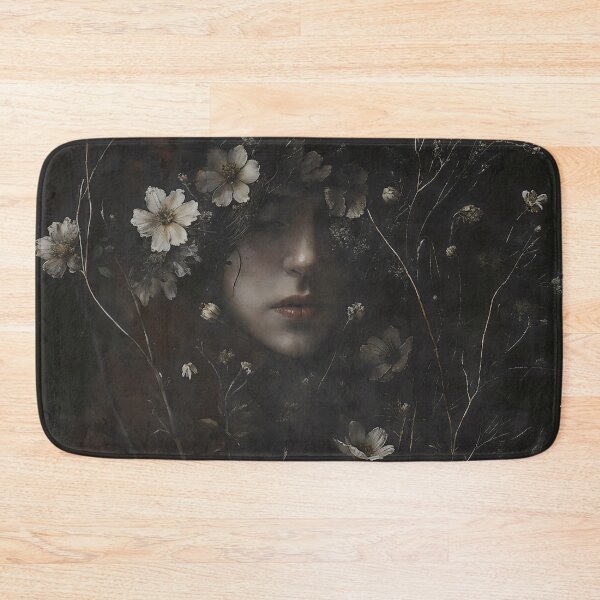 Item preview, Dark Botanical Hooded Woman Portrait designed and sold by DarkHolyQueen.