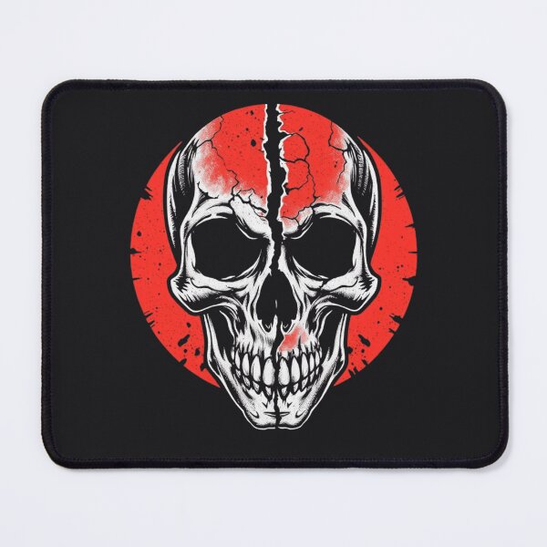 Item preview, Cracked Skull Red Moon Graphic Art designed and sold by ERODED SELF.