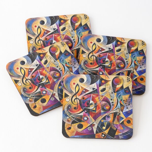 Item preview, Musical Abstract with Shapes and Symbols designed and sold by Maria Dryfhout.