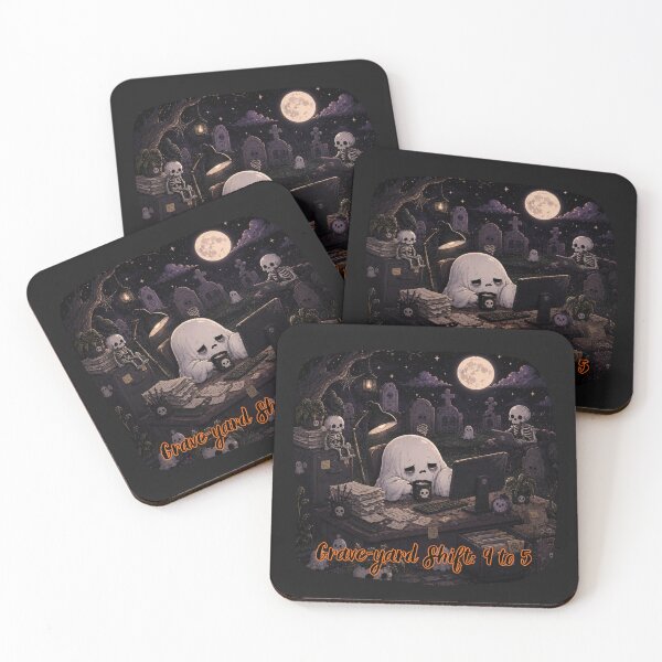 Item preview, Graveyard Shift 9 To 5 Funny Working Ghost designed and sold by NESTORY-Studio.