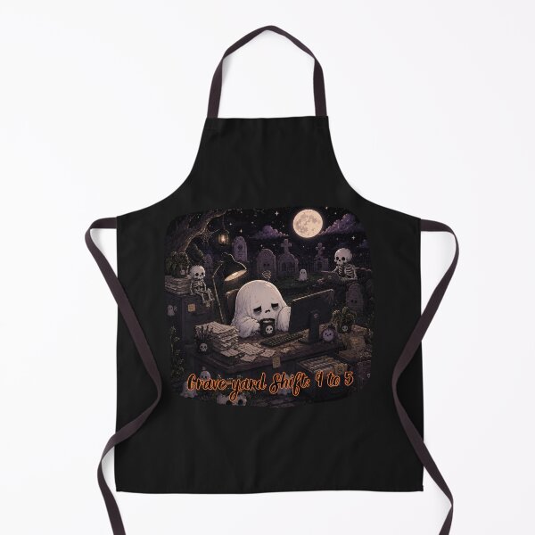 Item preview, Graveyard Shift 9 To 5 Funny Working Ghost designed and sold by NESTORY-Studio.