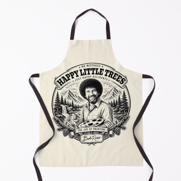 Item preview, Happy Little Trees Vintage Bob Ross Engraving Nature Art designed and sold by karamram.