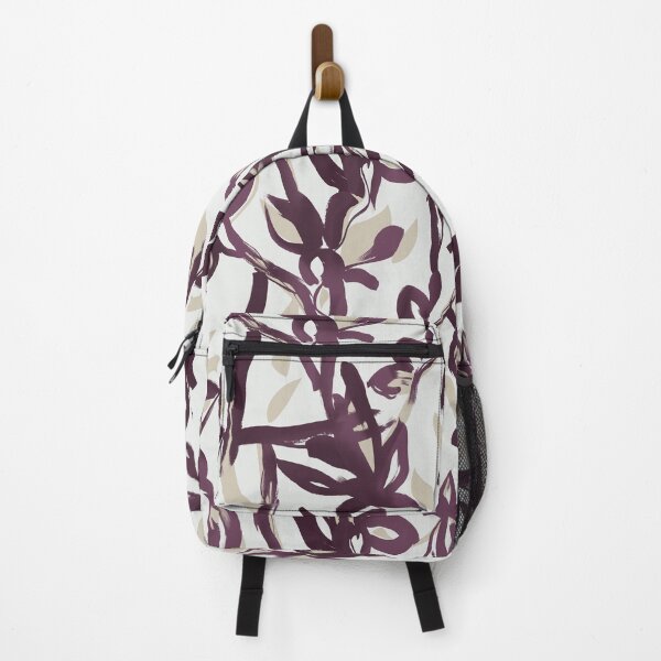 Item preview, Aubergine Painterly Botanical Pattern designed and sold by Aniko Tulipan.