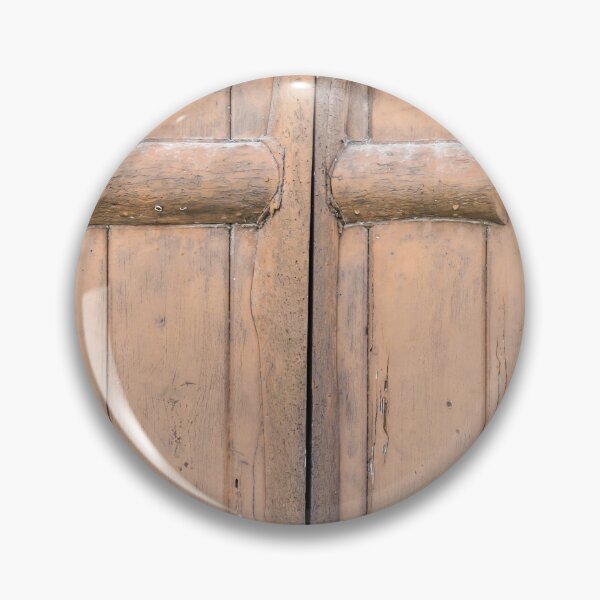 Item preview, Rustic Wooden Door With Handcrafted Cross-Like Latch, Weathered Plank Texture and Vintage Charm designed and sold by Nmallia.